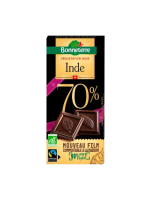 Chocolat noir Inde 70% cacao 80gr