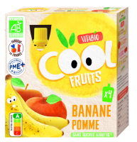 VITABIO Cool Fruits Banane Pomme 4x90g