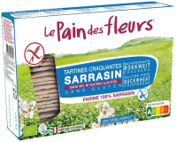 Biscottes Tartines craquantes bio Sarrasin sans sel 150gr