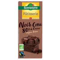 Chocolat pâtissier noir 80% corsé 180gr