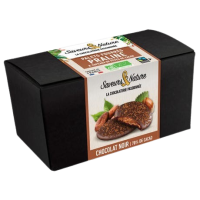 Ballotin palets de chocolat noir cœur praliné 125gr