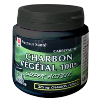 Charbon Végétal Super Activé 100% - 120 gélules