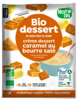 Bio dessert crème Caramel au beurre salé 70gr