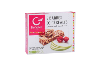 Barres de céréales Pommes Framboises x6 125gr