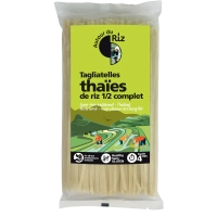 Tagliatelles thaies de riz demi-complet 400gr