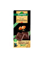 Chocolat noir éclats d'amandes 90gr