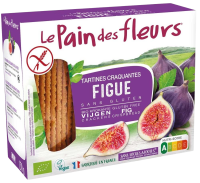 Biscottes Tartines craquantes bio Figue allégées en sel 150g