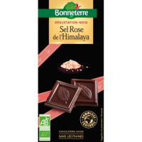 Chocolat noir sel rose de l'Himalaya 80gr