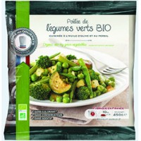 Poelée de légumes verts bio 450g