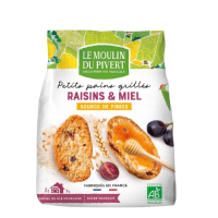 Petits pains grillés miel & raisins 225g