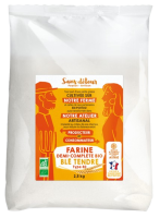 Farine blé tendre demi complète T80 2,5KG