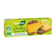 Biscuits fourrés chocolat au lait 225gr